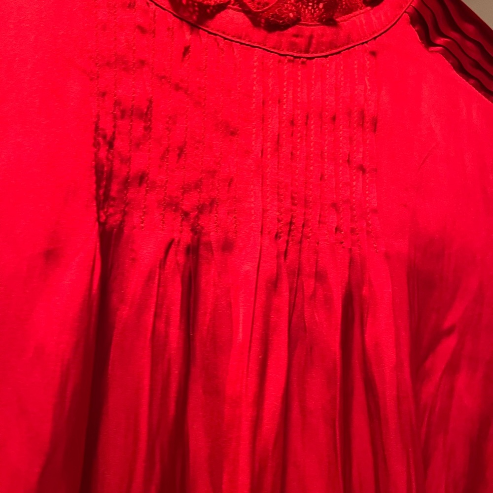 J Crew Ruffle Neck Drapery Top - Picture 3 of 5